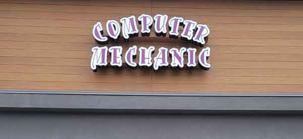 store front top sign
